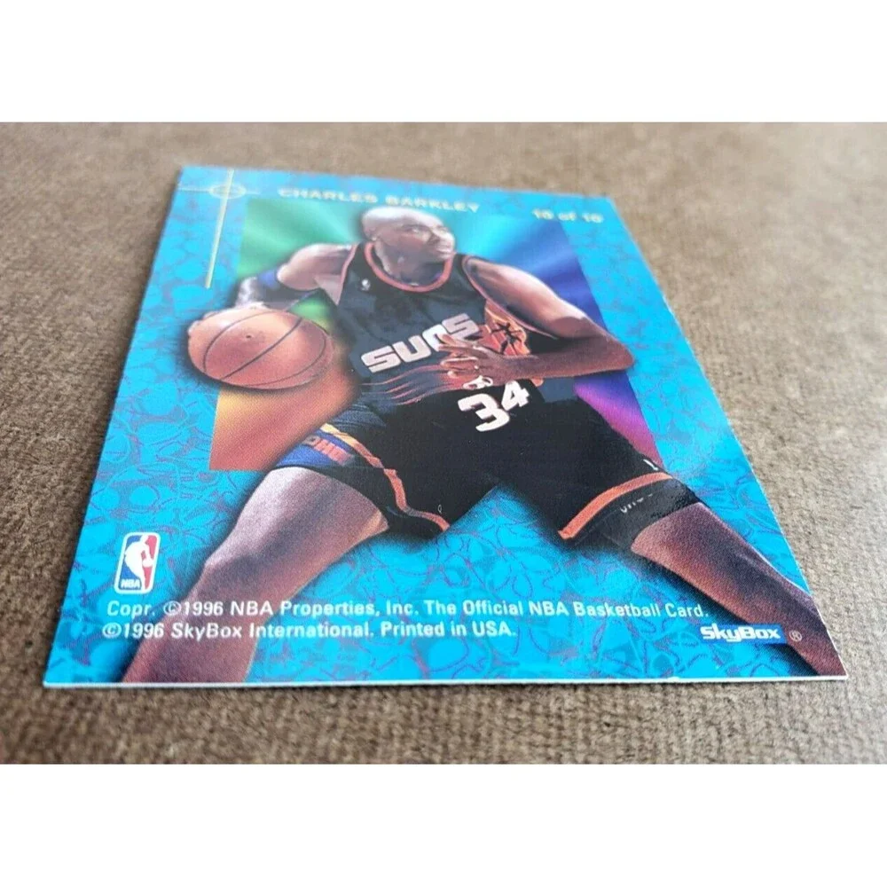 1995-96 NBA Hoops CHARLES BARKLEY NBA POWER PALETTE Card #10/10 Phoenix Suns HOF